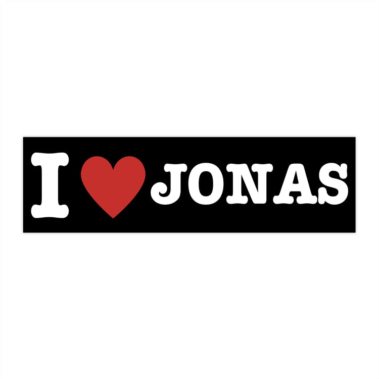 I Heart Jonas Bumper Sticker
