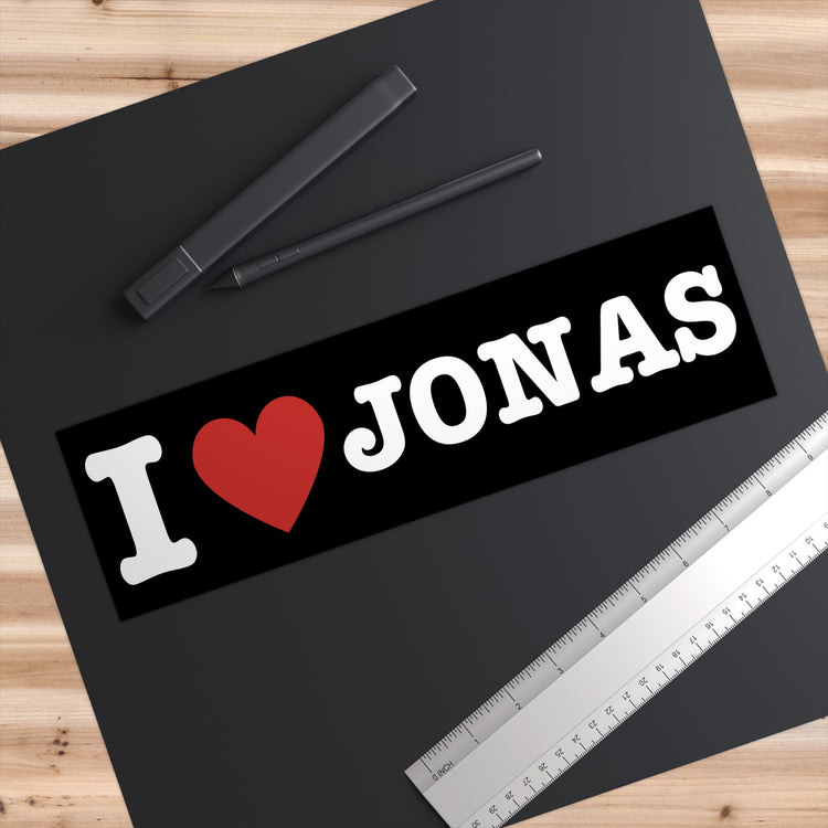 I Heart Jonas Bumper Sticker