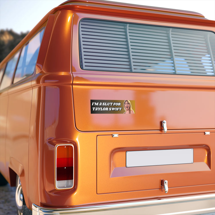 Slut For Taylor Sticker Gold Bumper Sticker