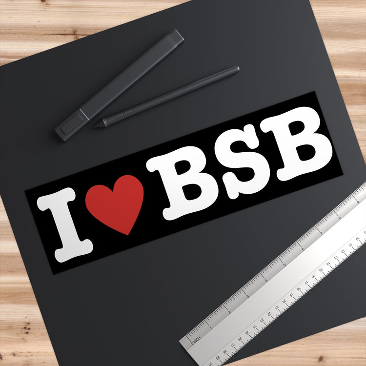 I Heart Boy Bands Bumper Sticker