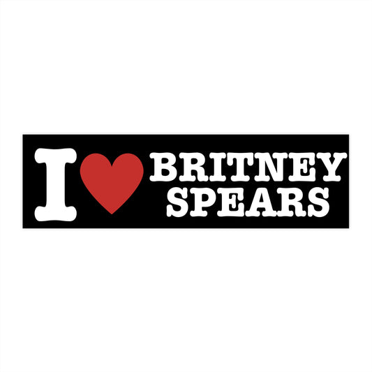 I Heart Britney Spears Bumper Sticker