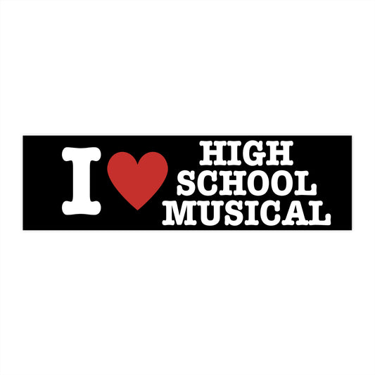 i Heart HSM Bumper Sticker