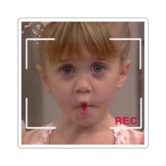 Fishy Face Michelle Sticker