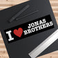 I Heart JB Bumper Sticker