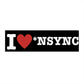 I Heart *NSYNC Bumper Sticker