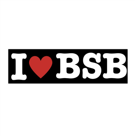 I Heart Boy Bands Bumper Sticker