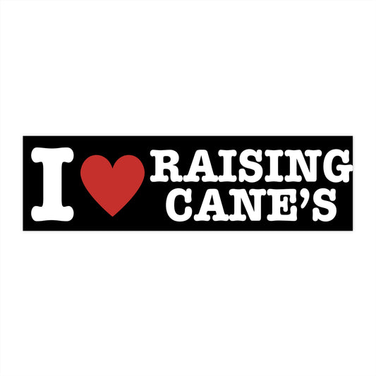 i Heart Cane's Bumper Sticker